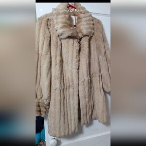 Faux fur coat